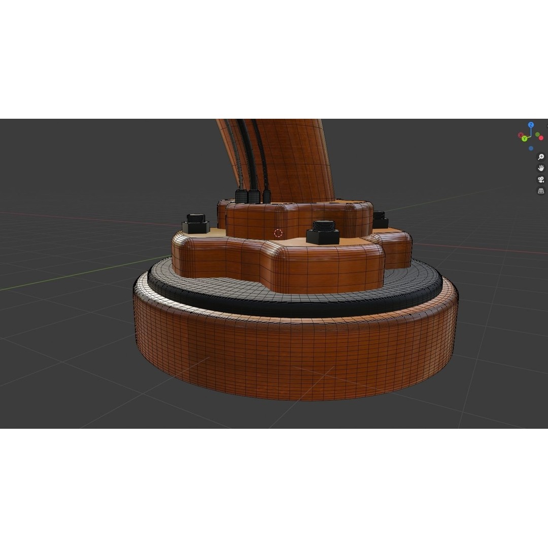 Industrial Robot Arm 3D Model – Low Poly Game Asset, FBX, OBJ