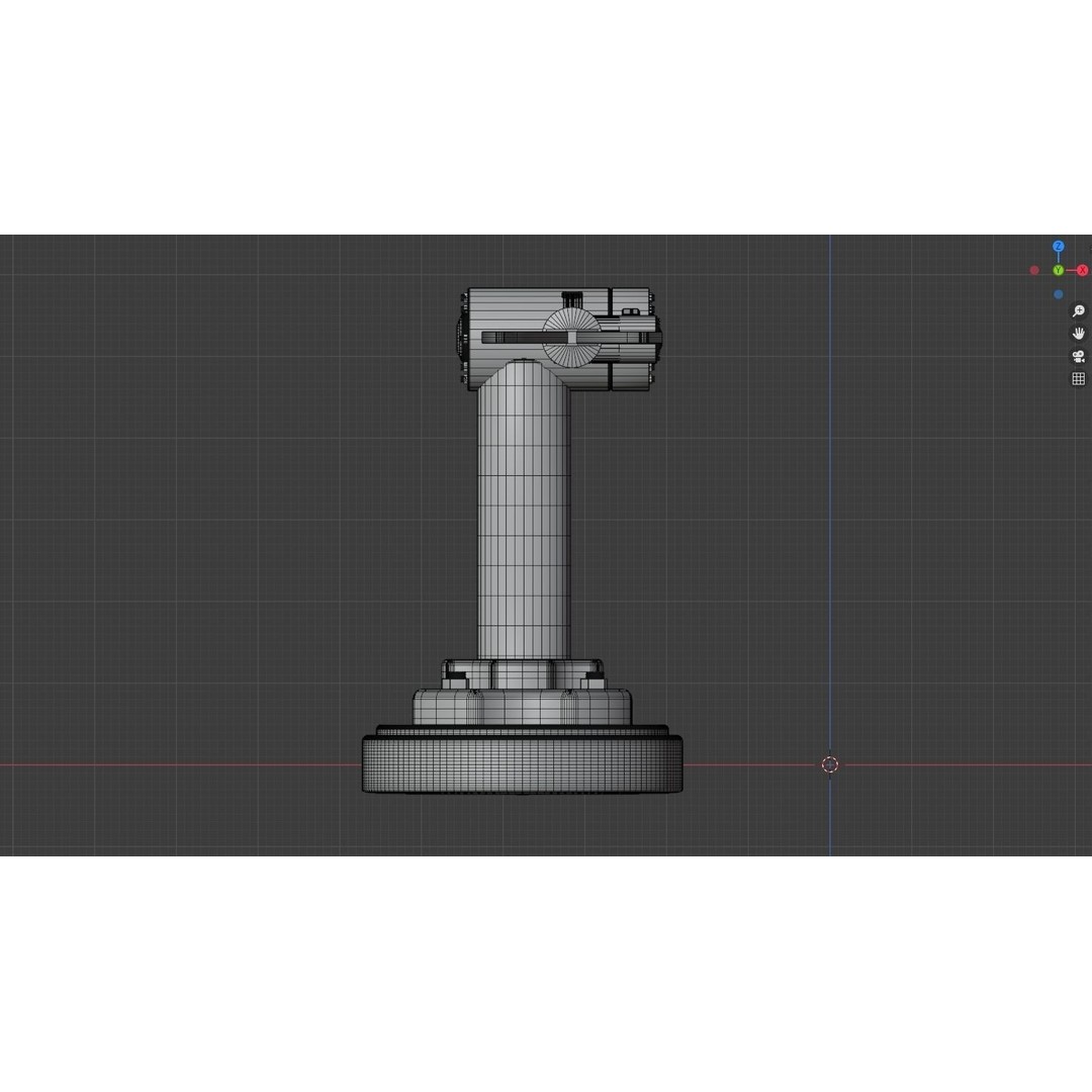 Industrial Robot Arm 3D Model – Low Poly Game Asset, FBX, OBJ - View 6