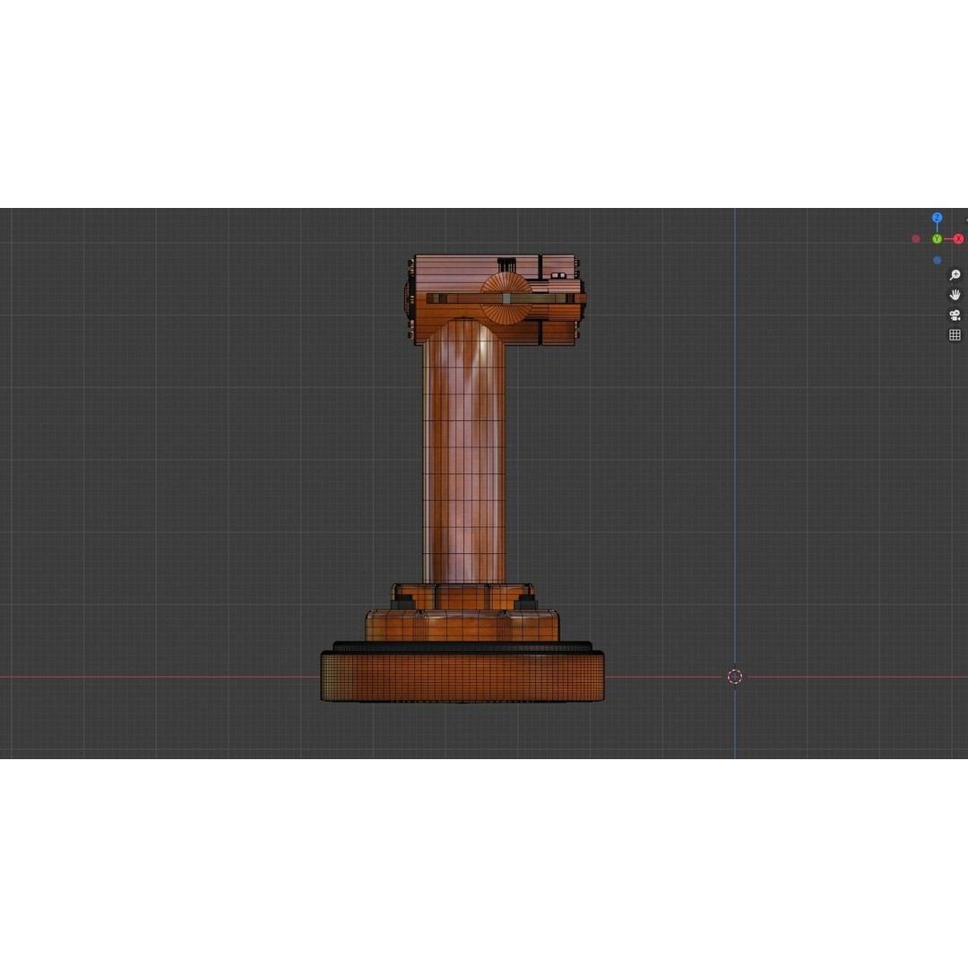 Industrial Robot Arm 3D Model – Low Poly Game Asset, FBX, OBJ - View 7