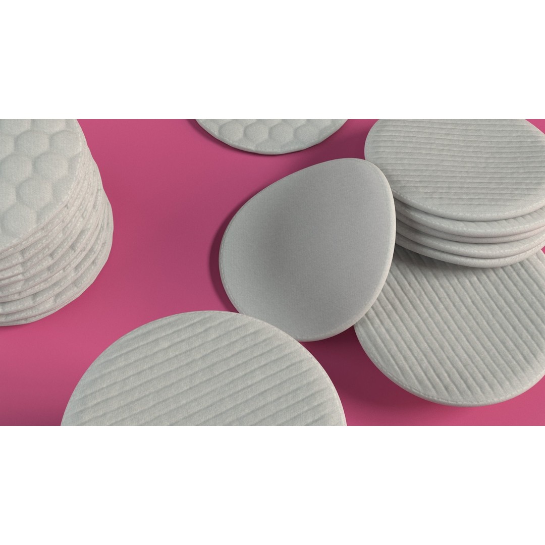 Cotton Pad 3D Model – High Quality PBR Textures, FBX, Blender - View 6