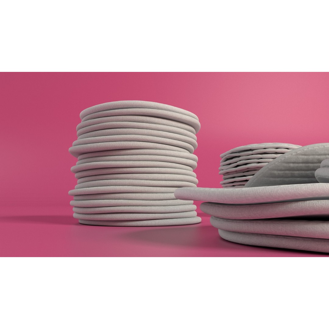 Cotton Pad 3D Model – High Quality PBR Textures, FBX, Blender - View 7
