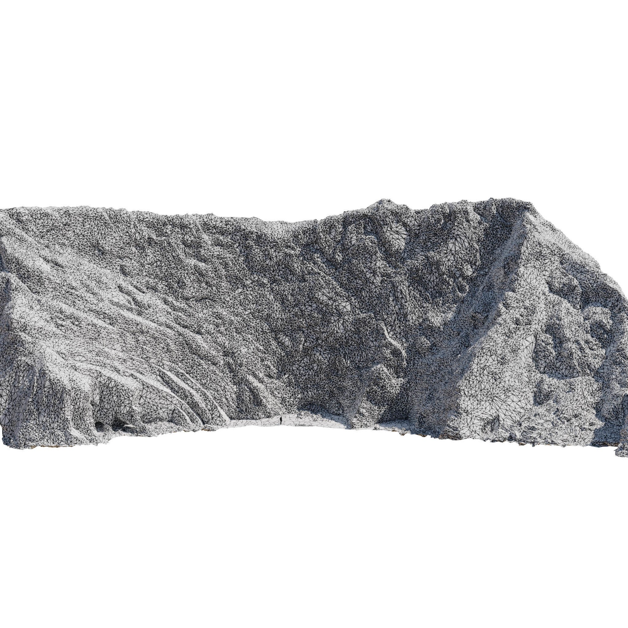 Large Coast Cliff - Low-Poly PBR 3D Model - View 13