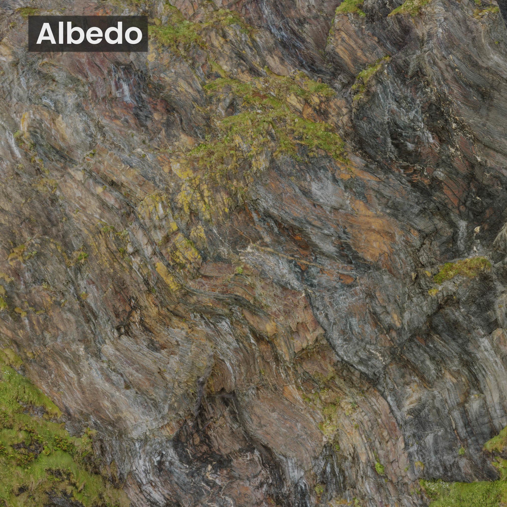 Large Coast Cliff - Low-Poly PBR 3D Model - View 15