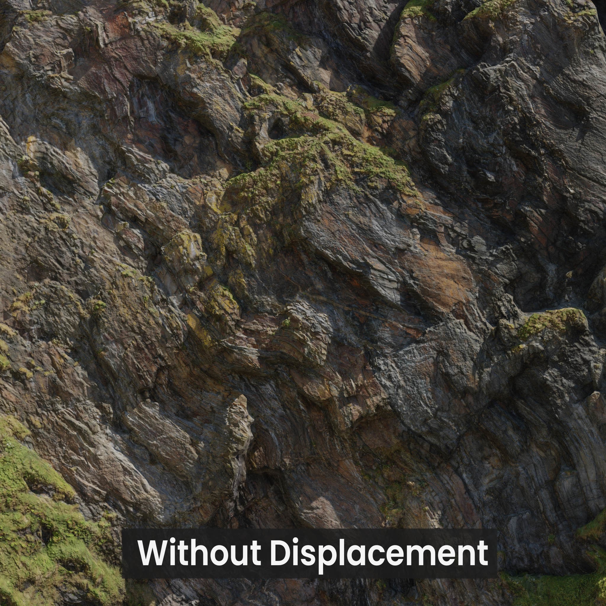 Large Coast Cliff - Low-Poly PBR 3D Model - View 6