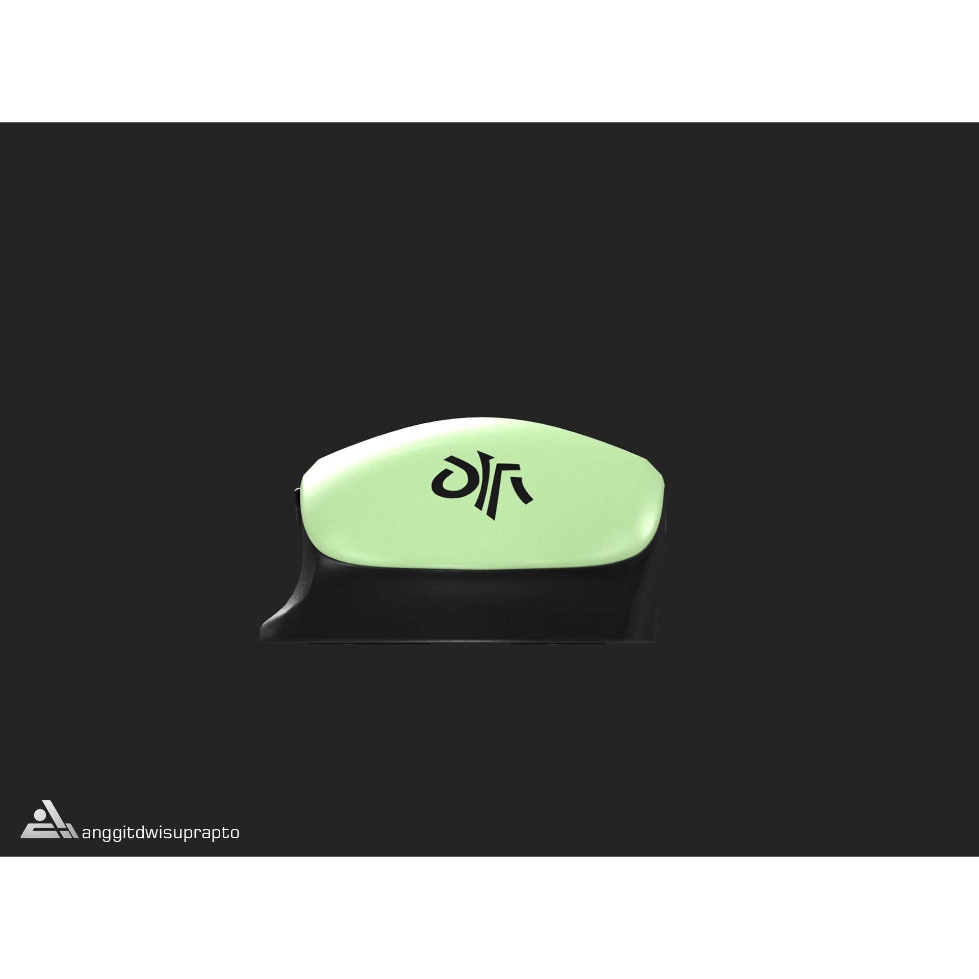 Wireless Mouse - Low-Poly Game-Ready 3D Model - View 10