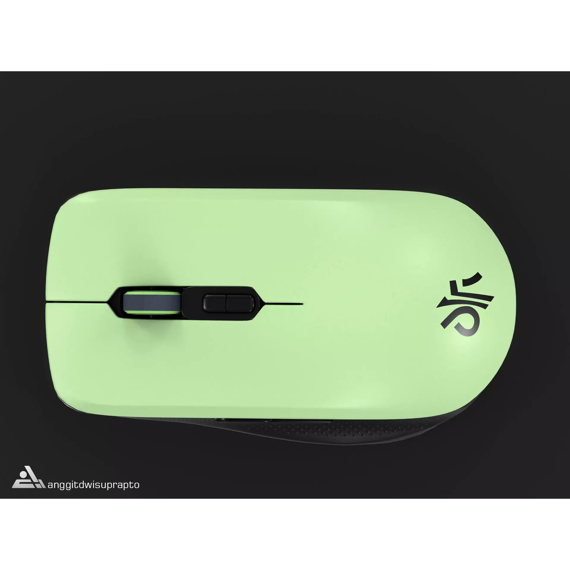Wireless Mouse - Low-Poly Game-Ready 3D Model - View 2
