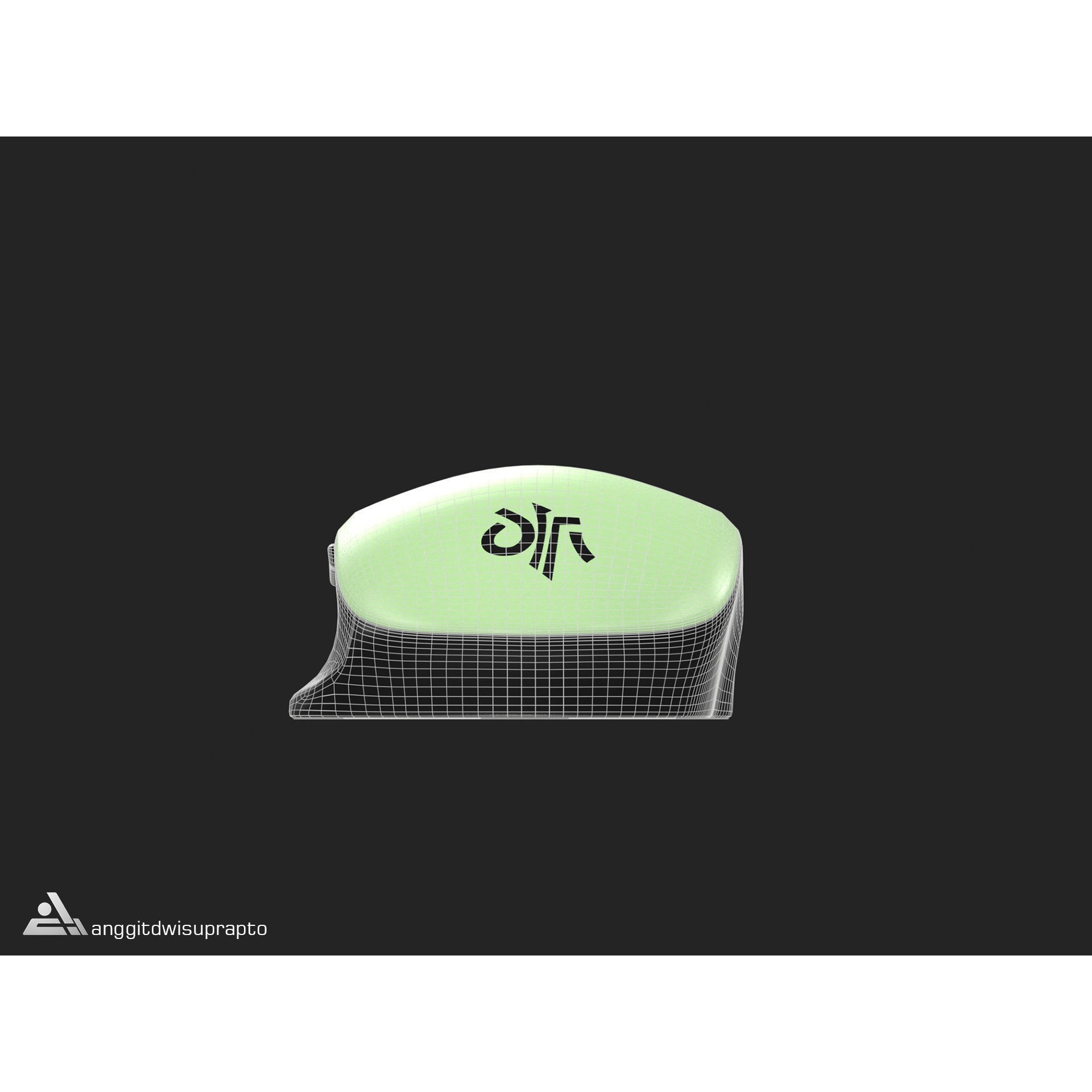 Wireless Mouse - Low-Poly Game-Ready 3D Model - View 20