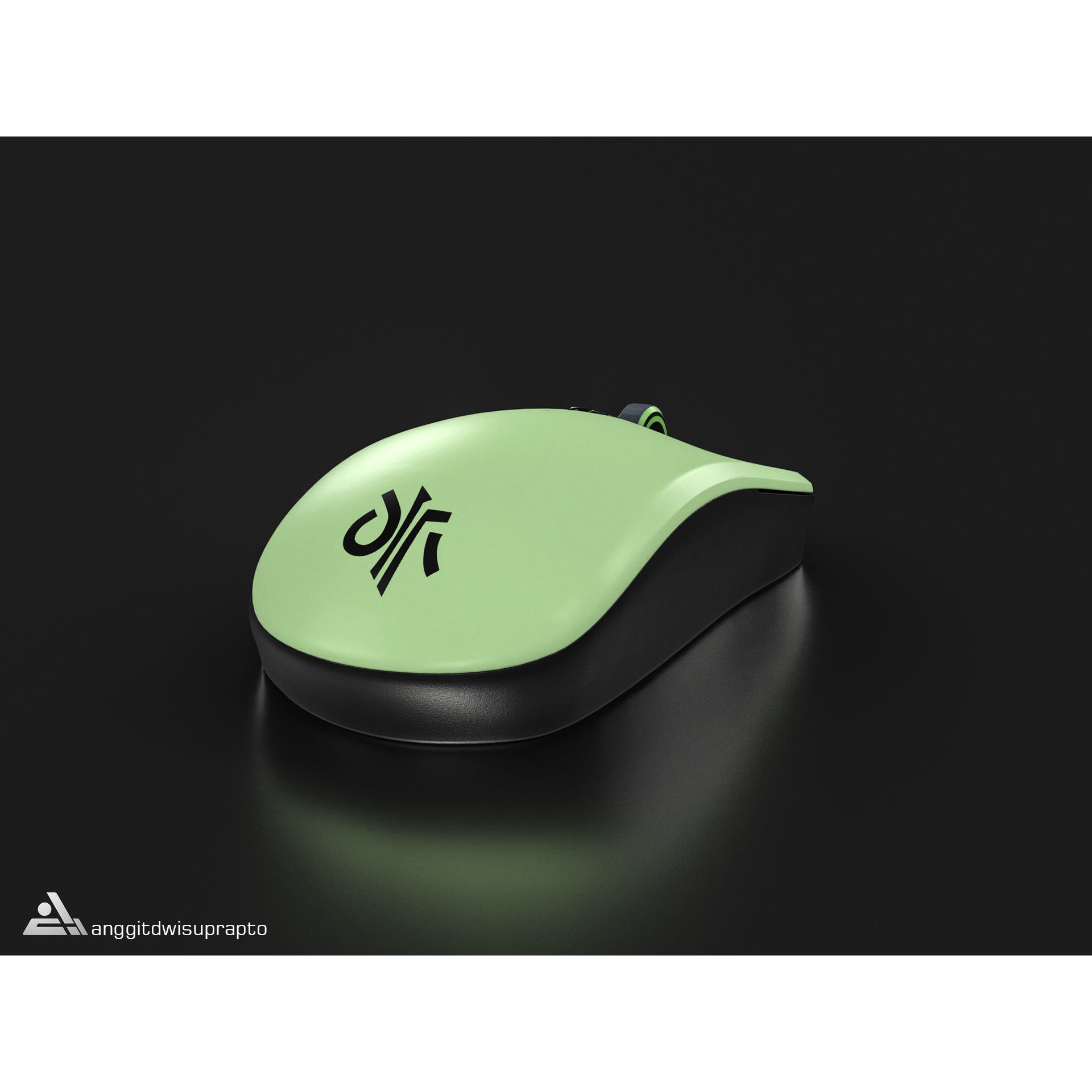 Wireless Mouse - Low-Poly Game-Ready 3D Model - View 7