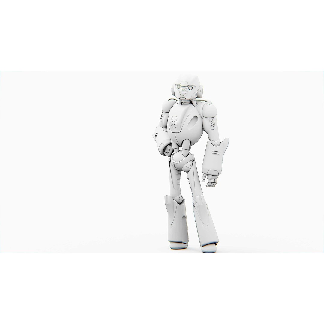 ANDROID KOSMO-C 3D Model – Rigged Sci-Fi Character for Unity & Unreal - View 33