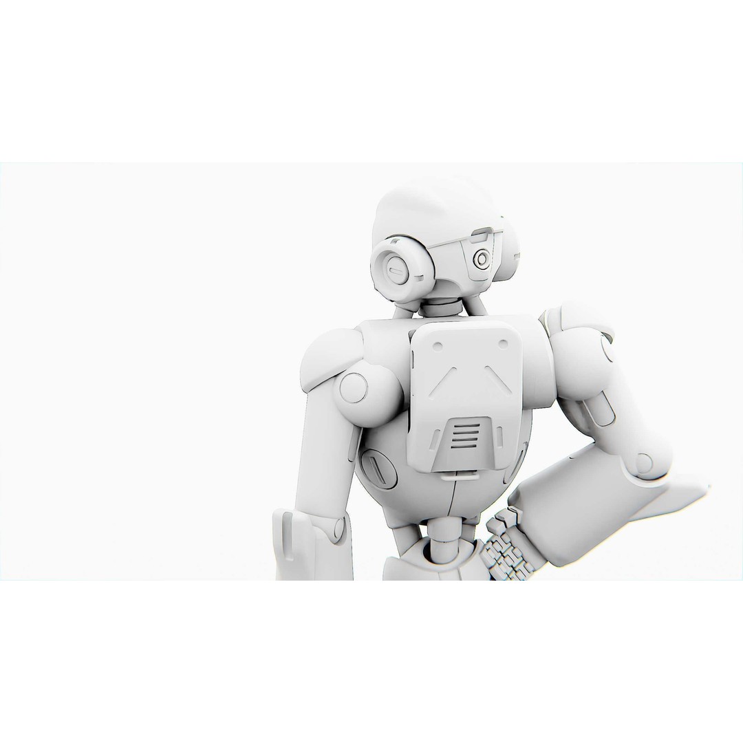 ANDROID KOSMO-C 3D Model – Rigged Sci-Fi Character for Unity & Unreal - View 35