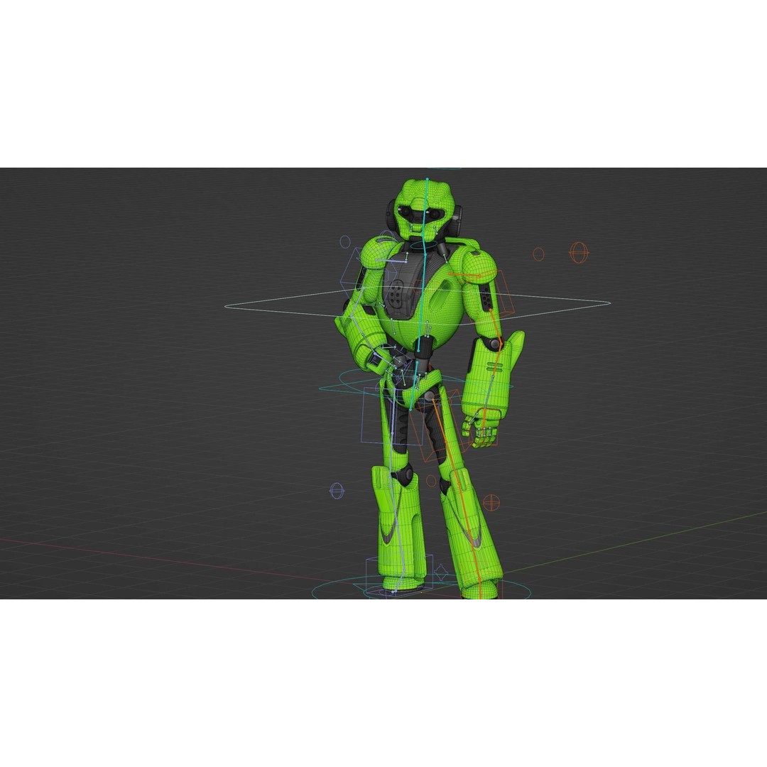 ANDROID KOSMO-C 3D Model – Rigged Sci-Fi Character for Unity & Unreal - View 38