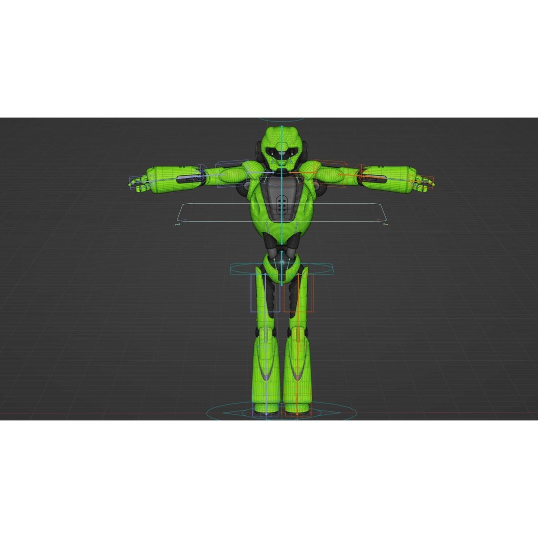 ANDROID KOSMO-C 3D Model – Rigged Sci-Fi Character for Unity & Unreal - View 40