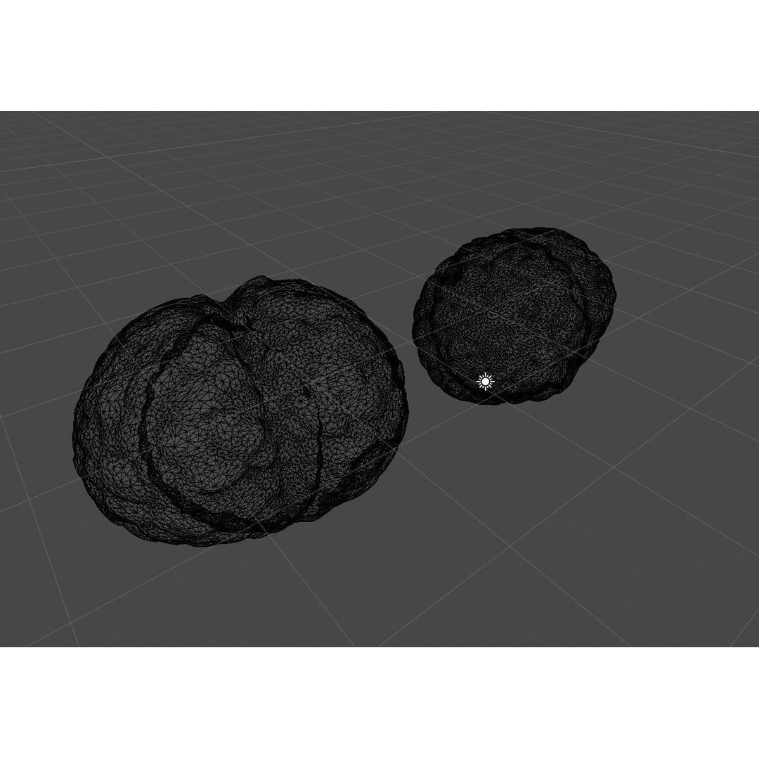 Katsumade Galangal Seed 3D Model – Low Poly PBR Asset, OBJ Format
