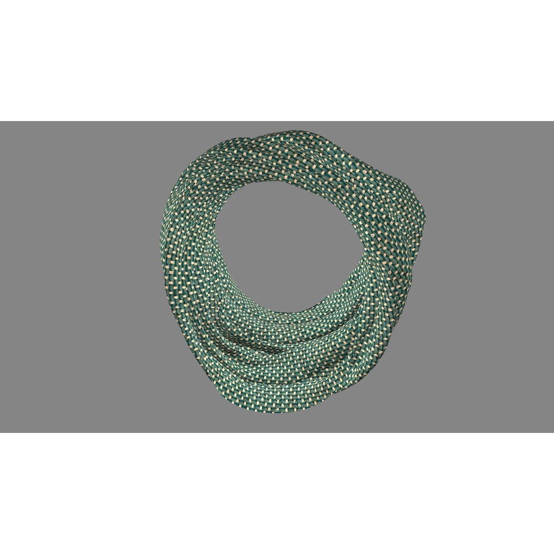 Decorative Dress Collars, Scarves & Necklaces 3D Model – PBR Game Asset, FBX - View 4