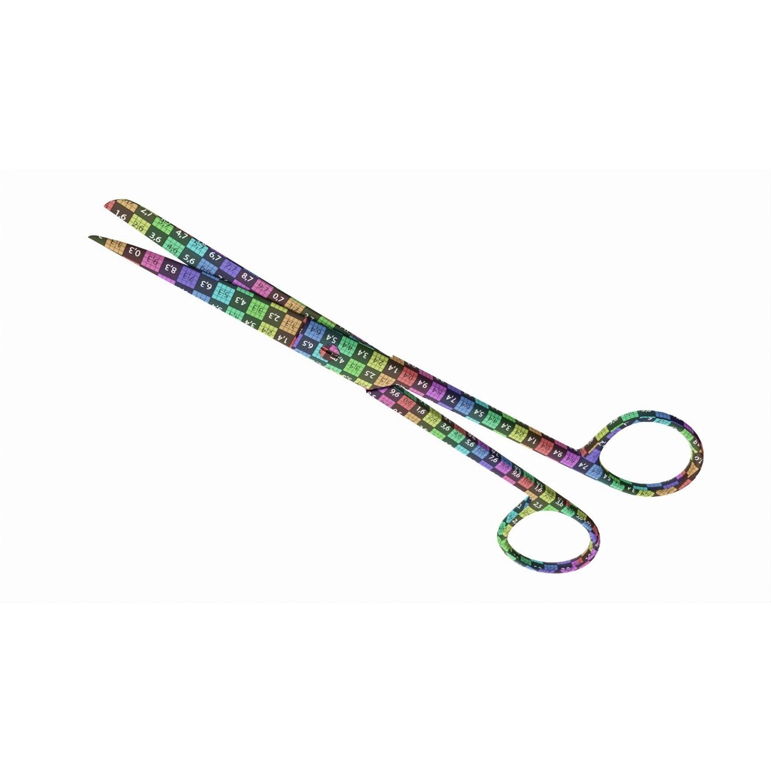 Operating Scissors 3D Model – High Quality PBR Surgical Instrument - View 11
