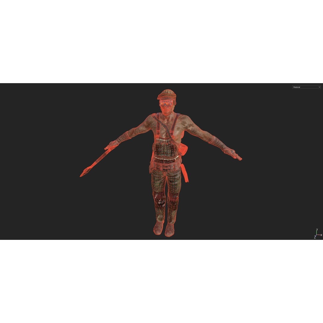 Mole Character 3D Model – Low Poly Rigged Game Asset, FBX