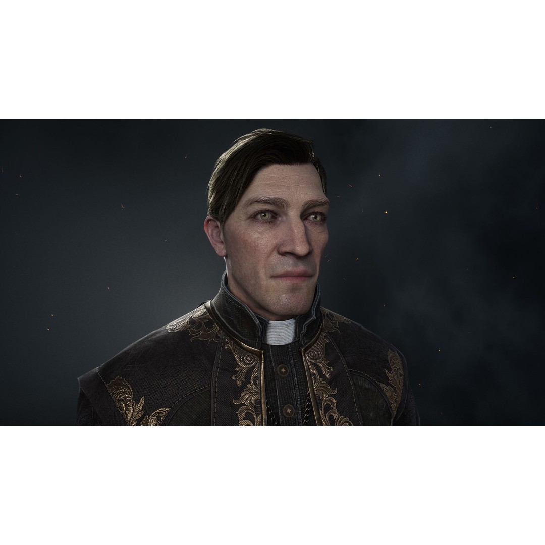 Catholic Priest Low-Poly 3D Model – Rigged Game Asset, FBX, PBR - View 4
