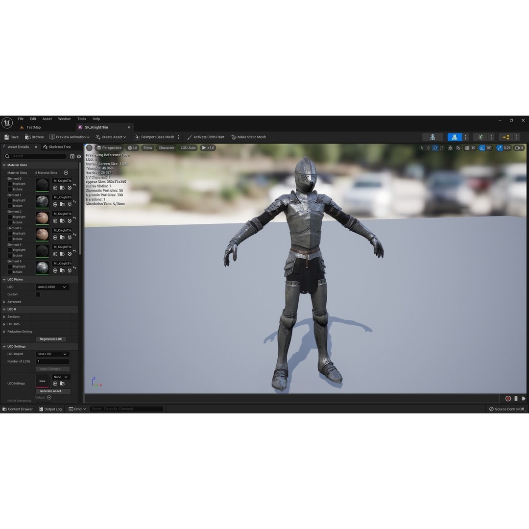 Knight 3D Model – Low Poly Rigged Character with PBR Textures - View 12