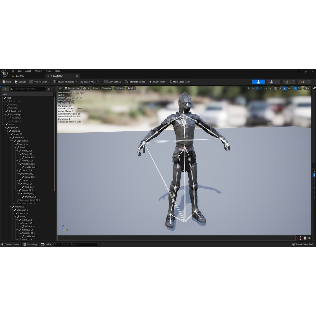 Knight 3D Model – Low Poly Rigged Character with PBR Textures - View 13