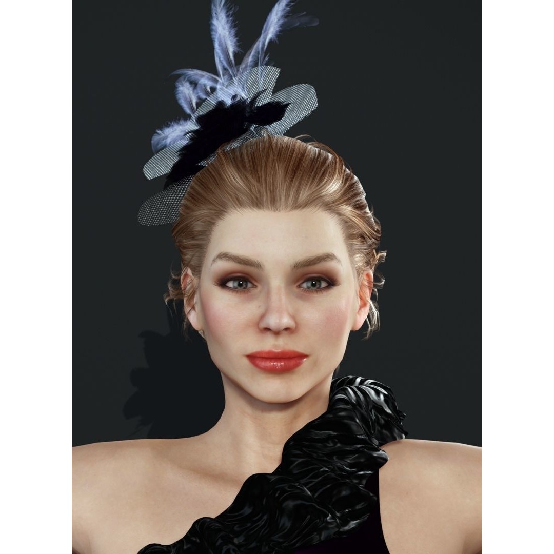 Ballet Dancer 3D Model – Low Poly Game-Ready Character, FBX/OBJ - View 4