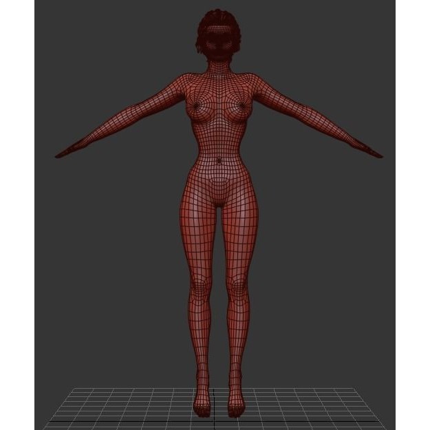 Ballet Dancer 3D Model – Low Poly Game-Ready Character, FBX/OBJ - View 7