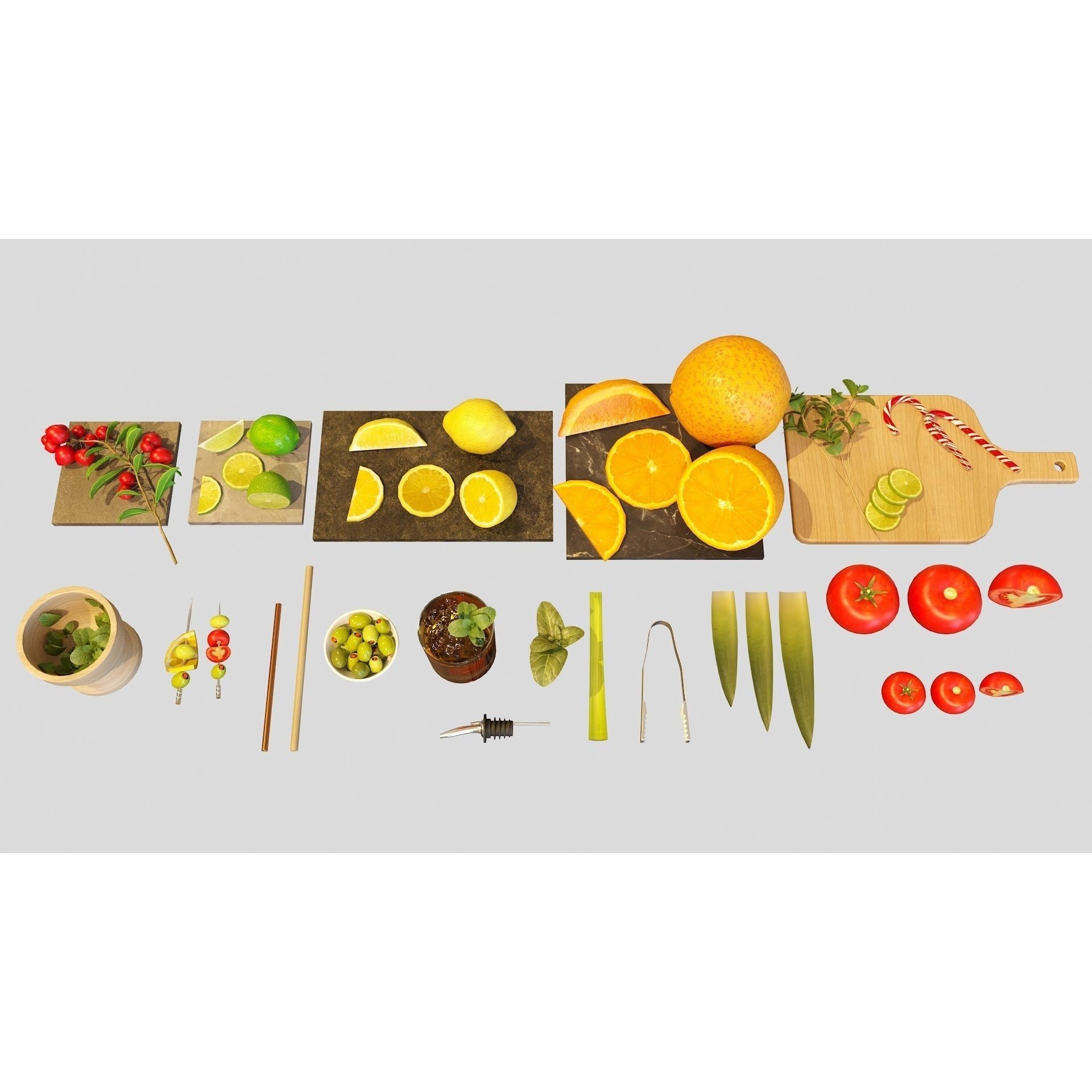 Bartender Tools Set - Game-Ready 3D Model - View 111