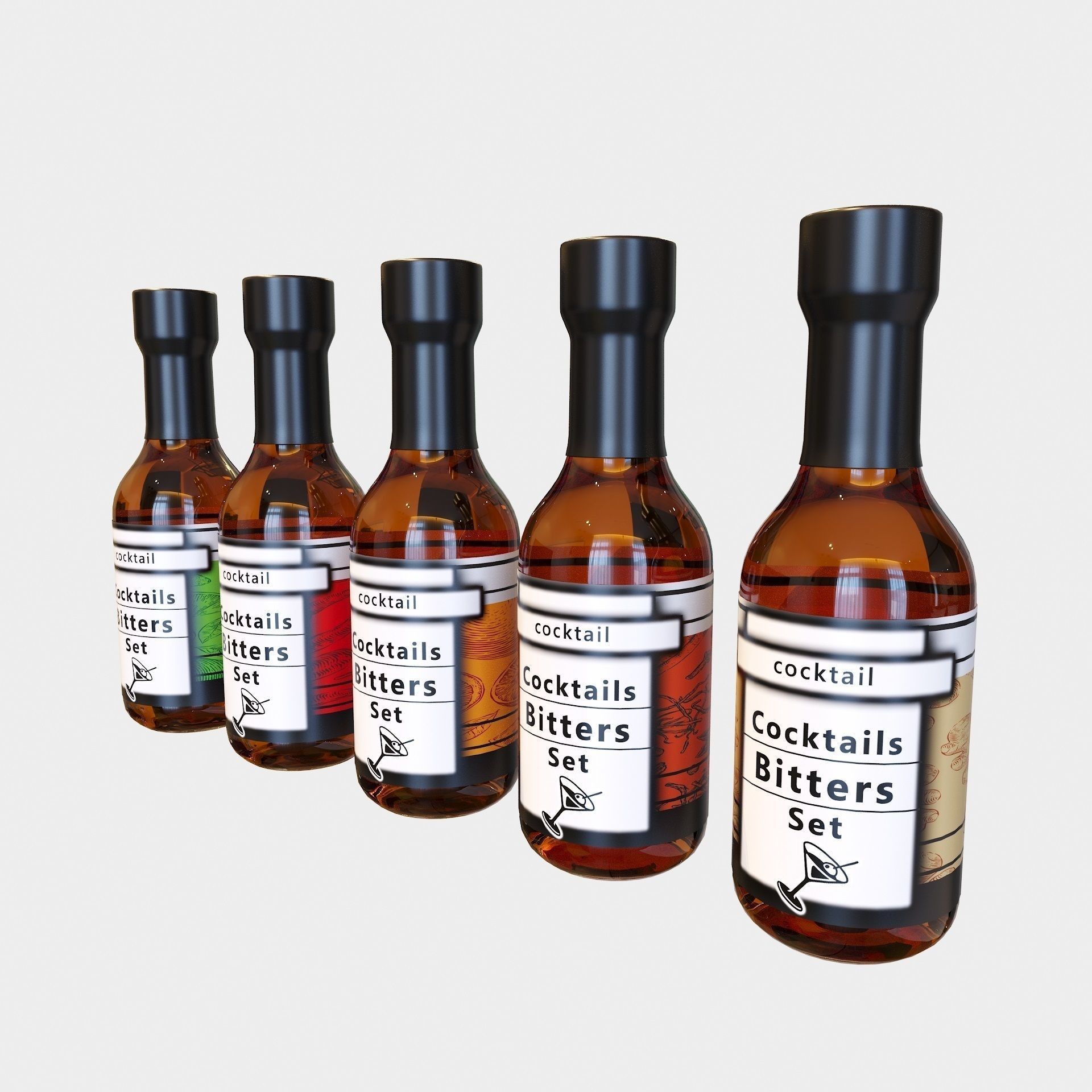 Bartender Tools Set - Game-Ready 3D Model - View 124