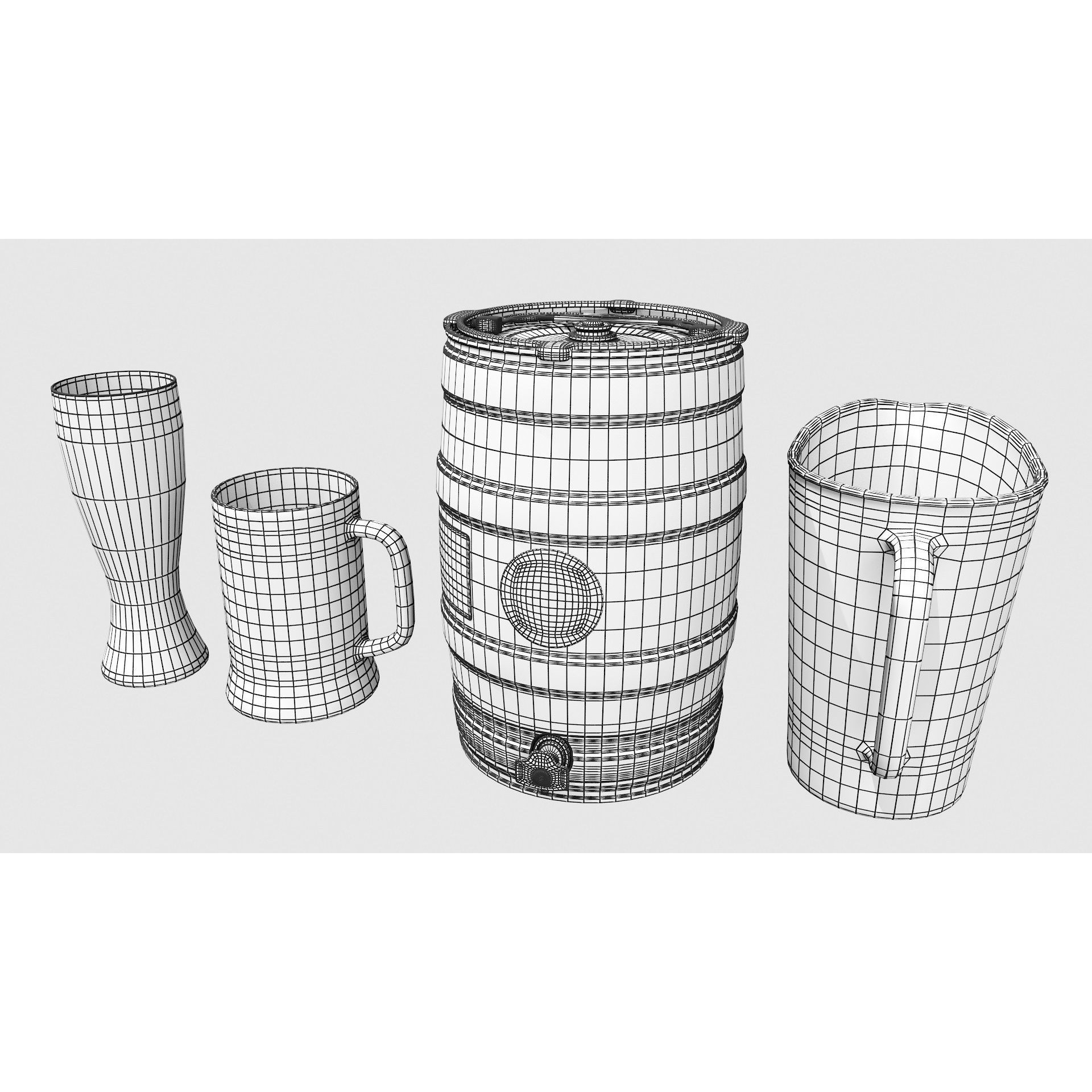 Bartender Tools Set - Game-Ready 3D Model - View 129