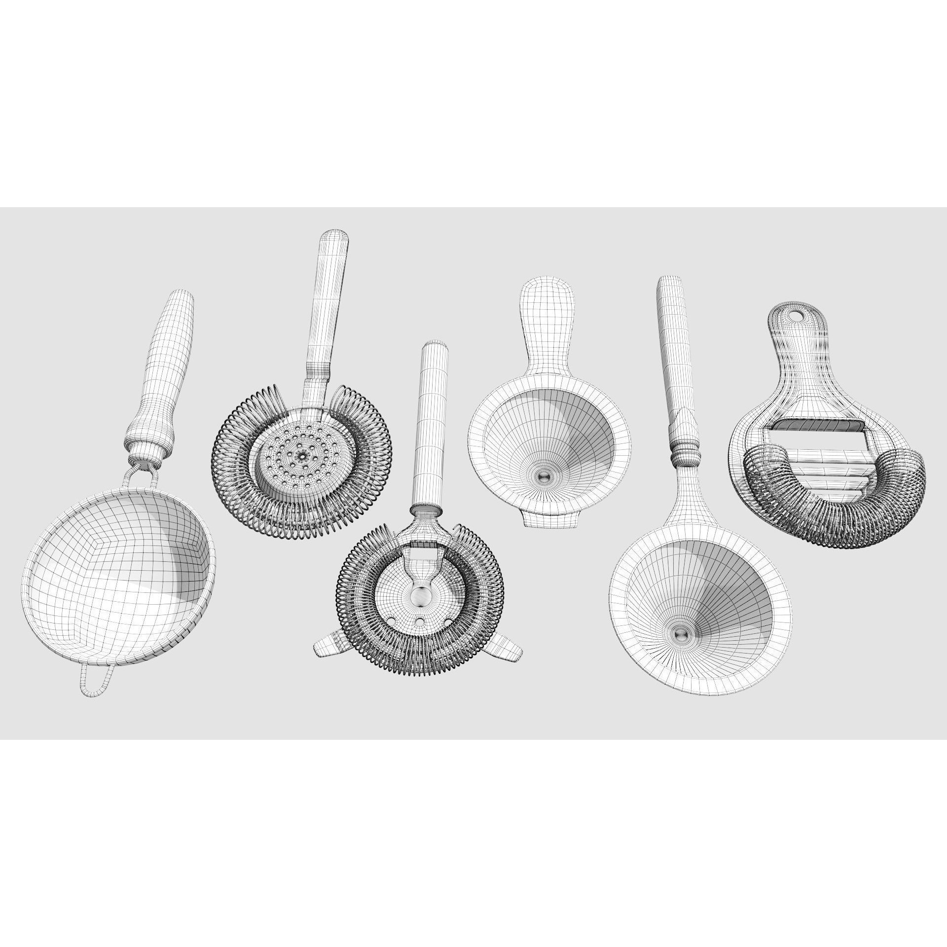 Bartender Tools Set - Game-Ready 3D Model - View 35