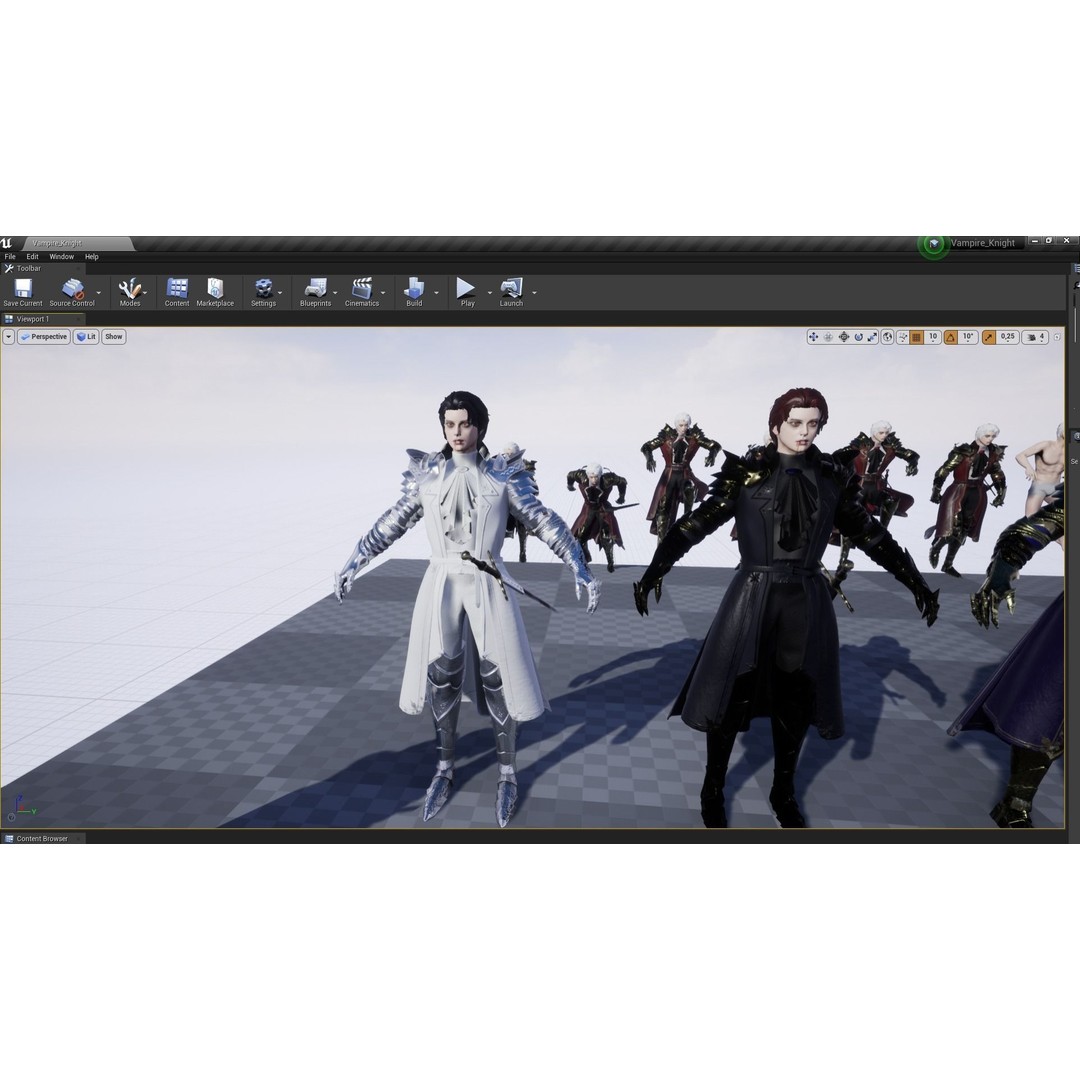 Vampire Knight Dracula 3D Model – Low Poly Rigged Character, FBX - View 11
