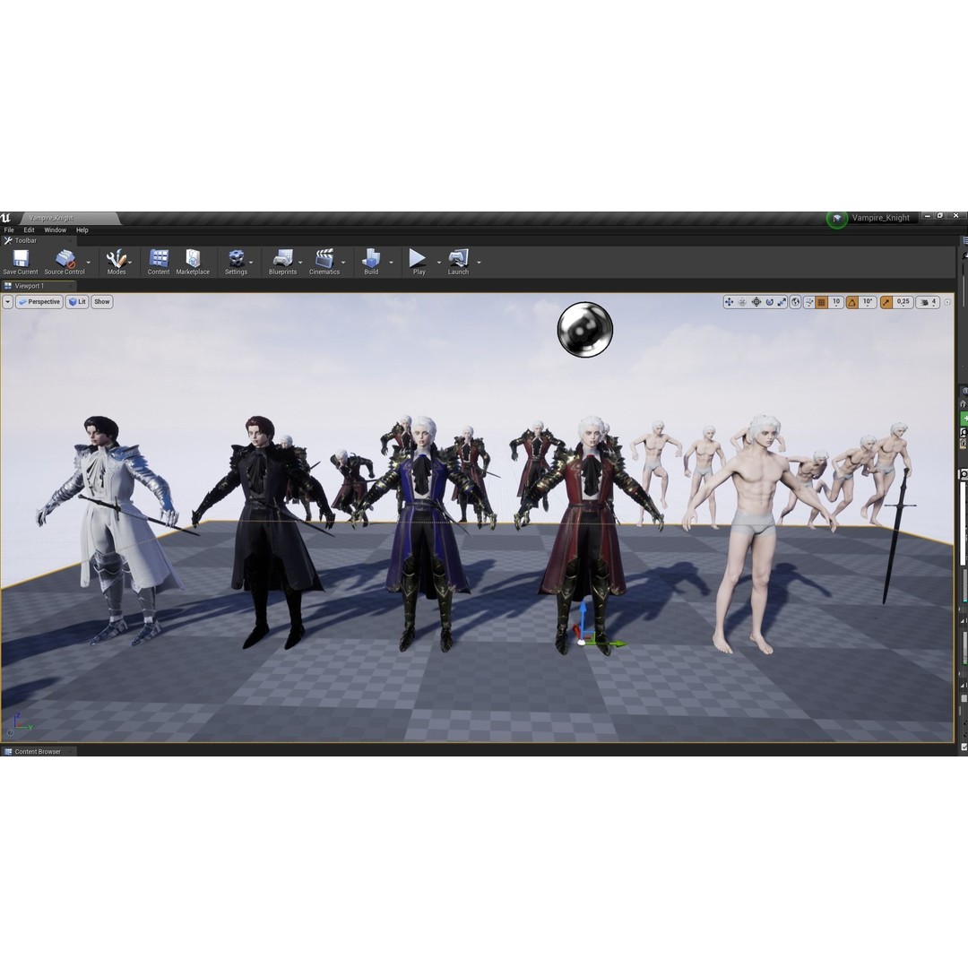Vampire Knight Dracula 3D Model – Low Poly Rigged Character, FBX - View 15