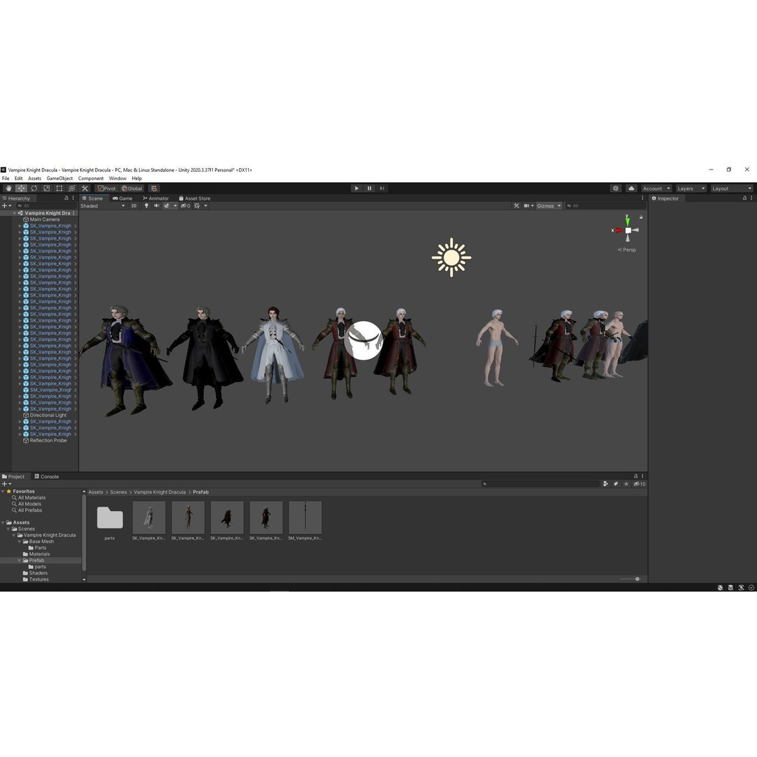 Vampire Knight Dracula 3D Model – Low Poly Rigged Character, FBX - View 17