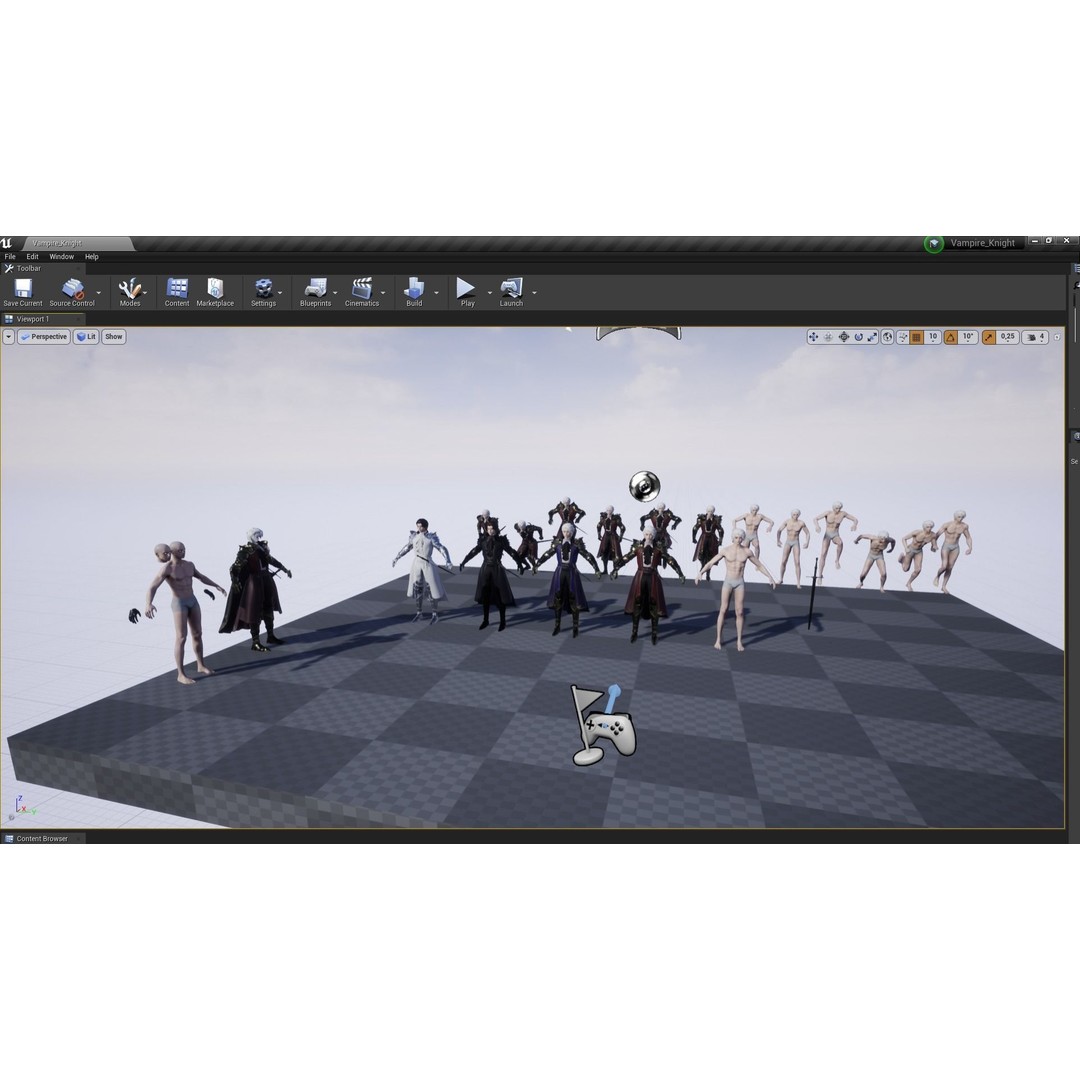 Vampire Knight Dracula 3D Model – Low Poly Rigged Character, FBX - View 18