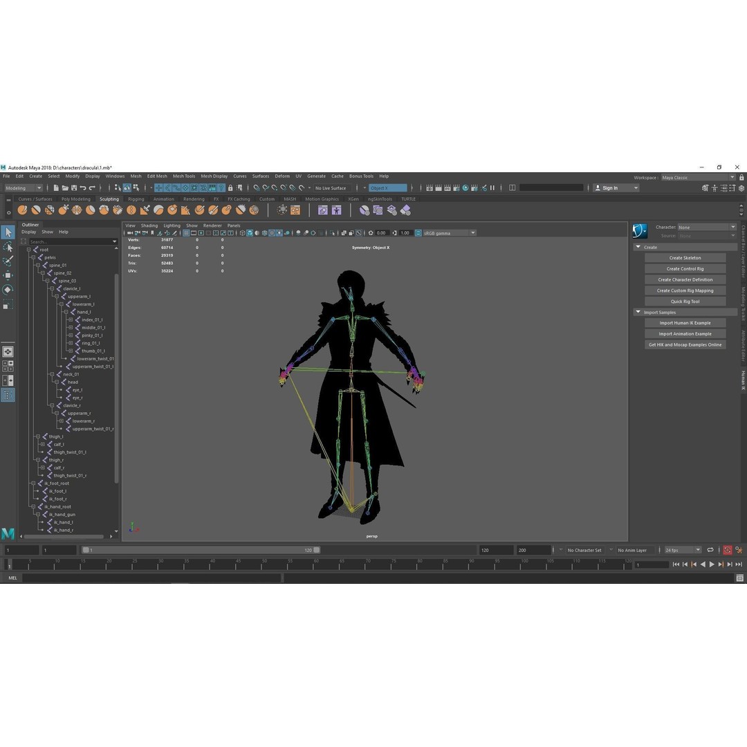 Vampire Knight Dracula 3D Model – Low Poly Rigged Character, FBX - View 9