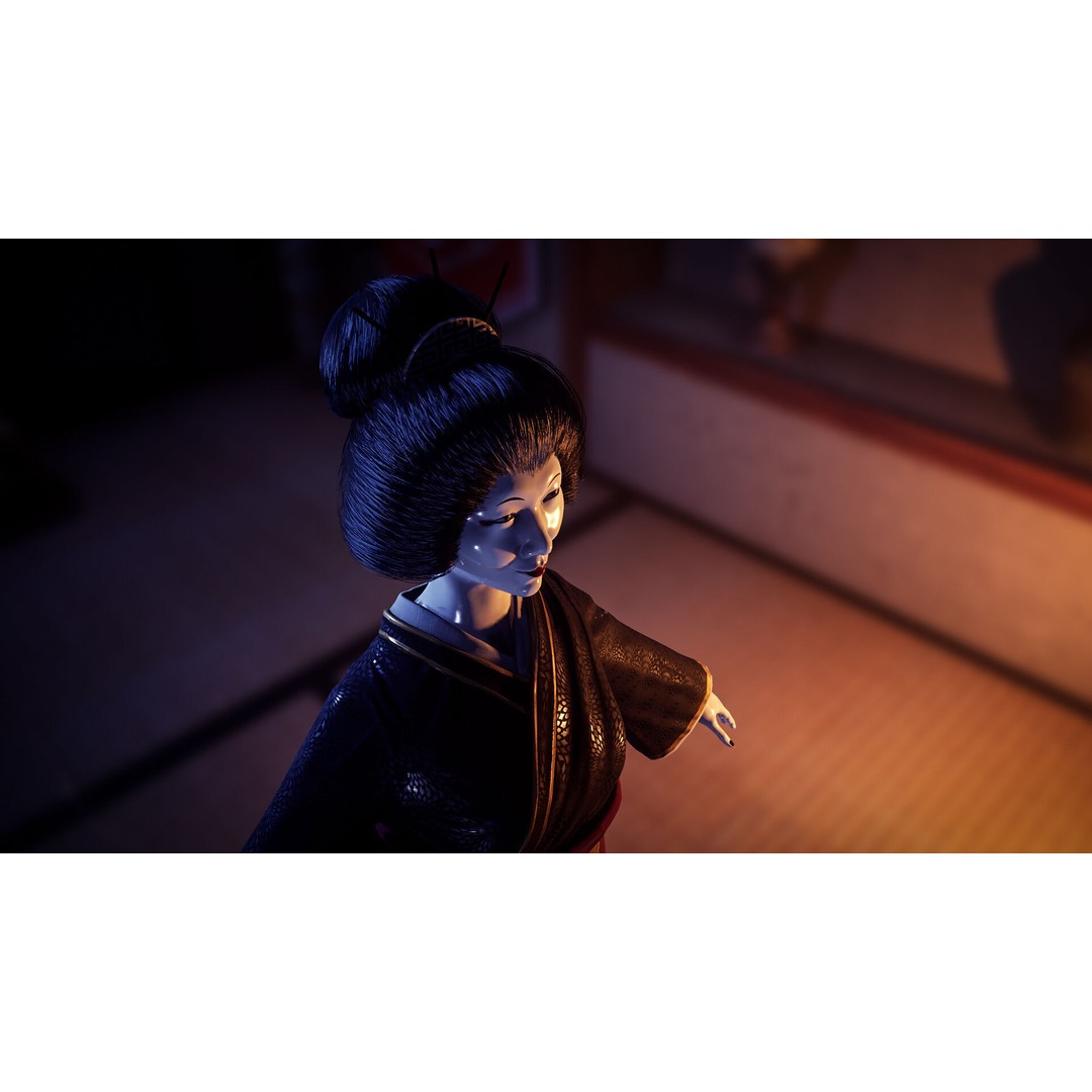 Merciless Geisha 3D Model – Low Poly Rigged Character, FBX, Game Ready - View 10