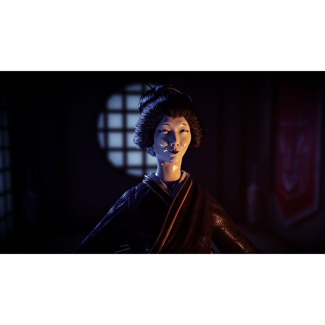 Merciless Geisha 3D Model – Low Poly Rigged Character, FBX, Game Ready - View 7