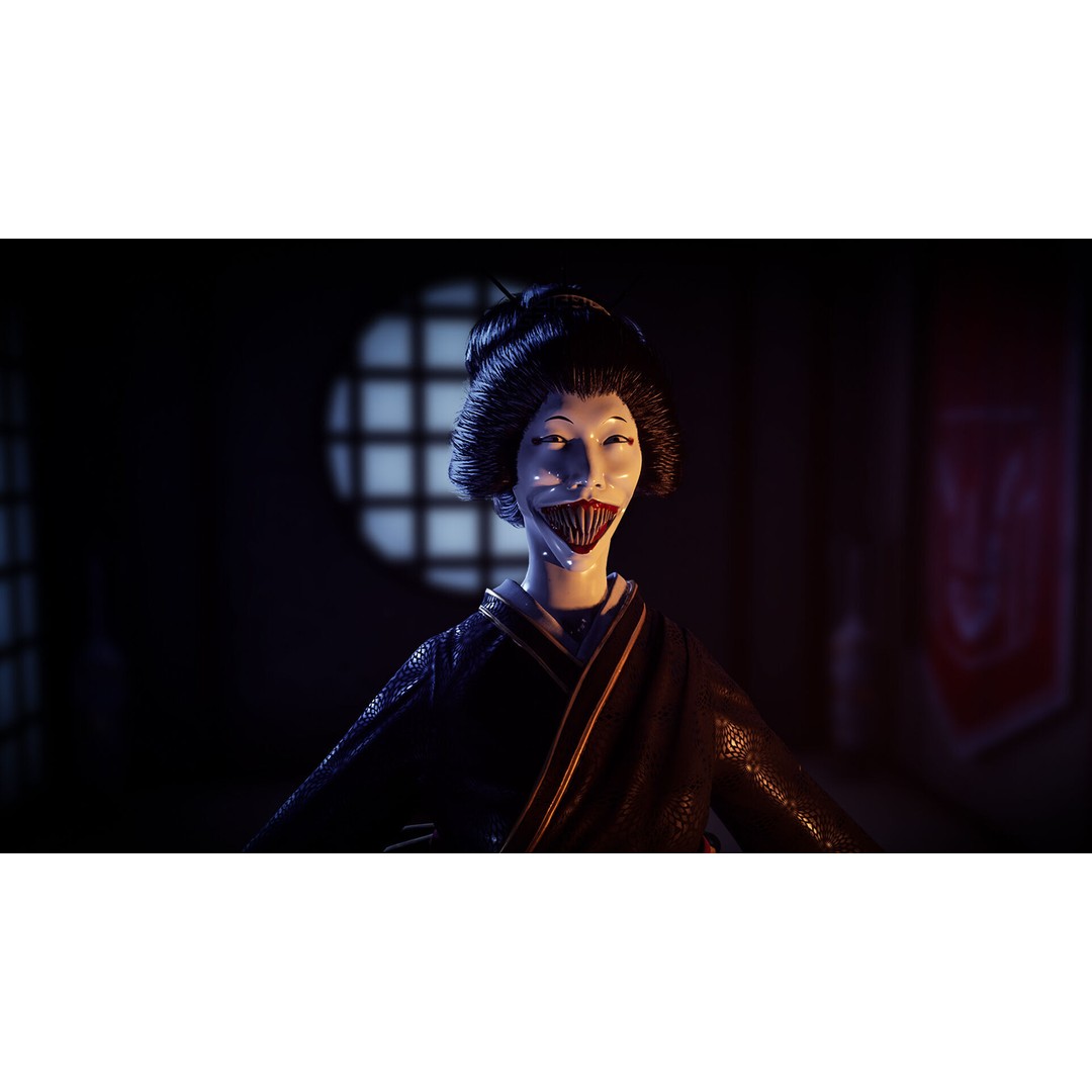 Merciless Geisha 3D Model – Low Poly Rigged Character, FBX, Game Ready - View 8