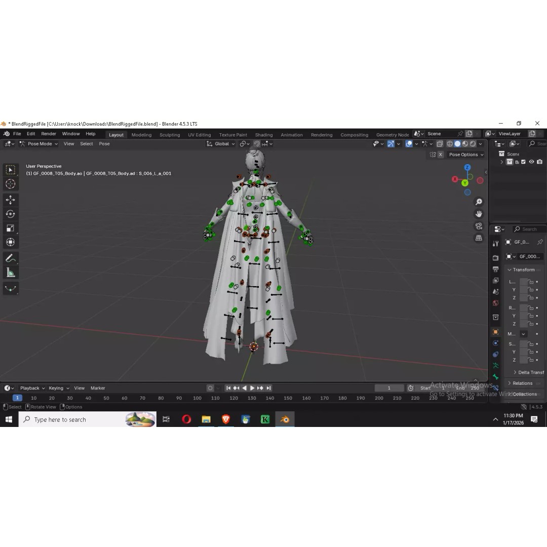 Eldritch Valkyrie 3D Model – High Poly Female Knight with Rigging - View 19