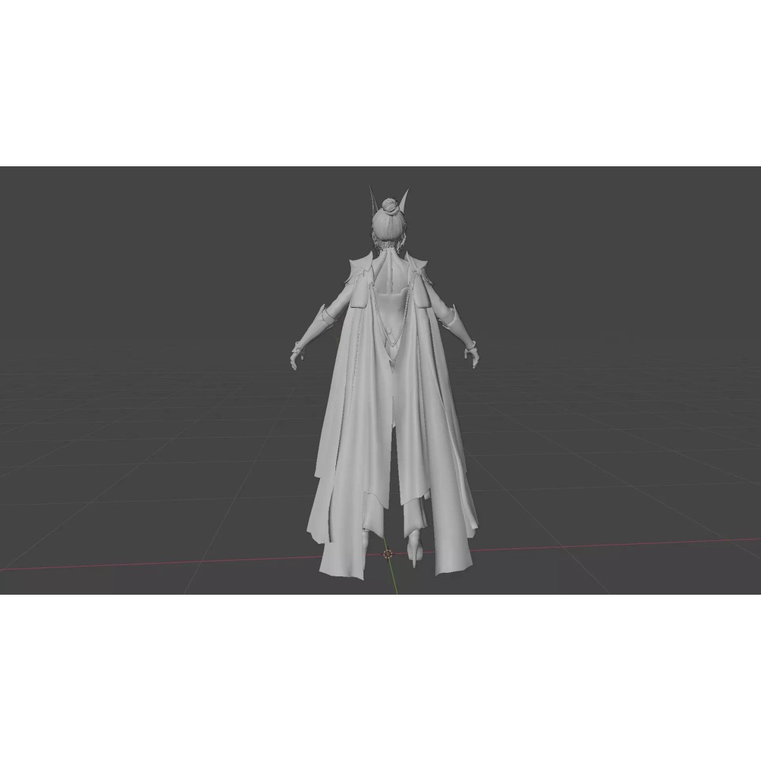 Eldritch Valkyrie 3D Model – High Poly Female Knight with Rigging - View 20