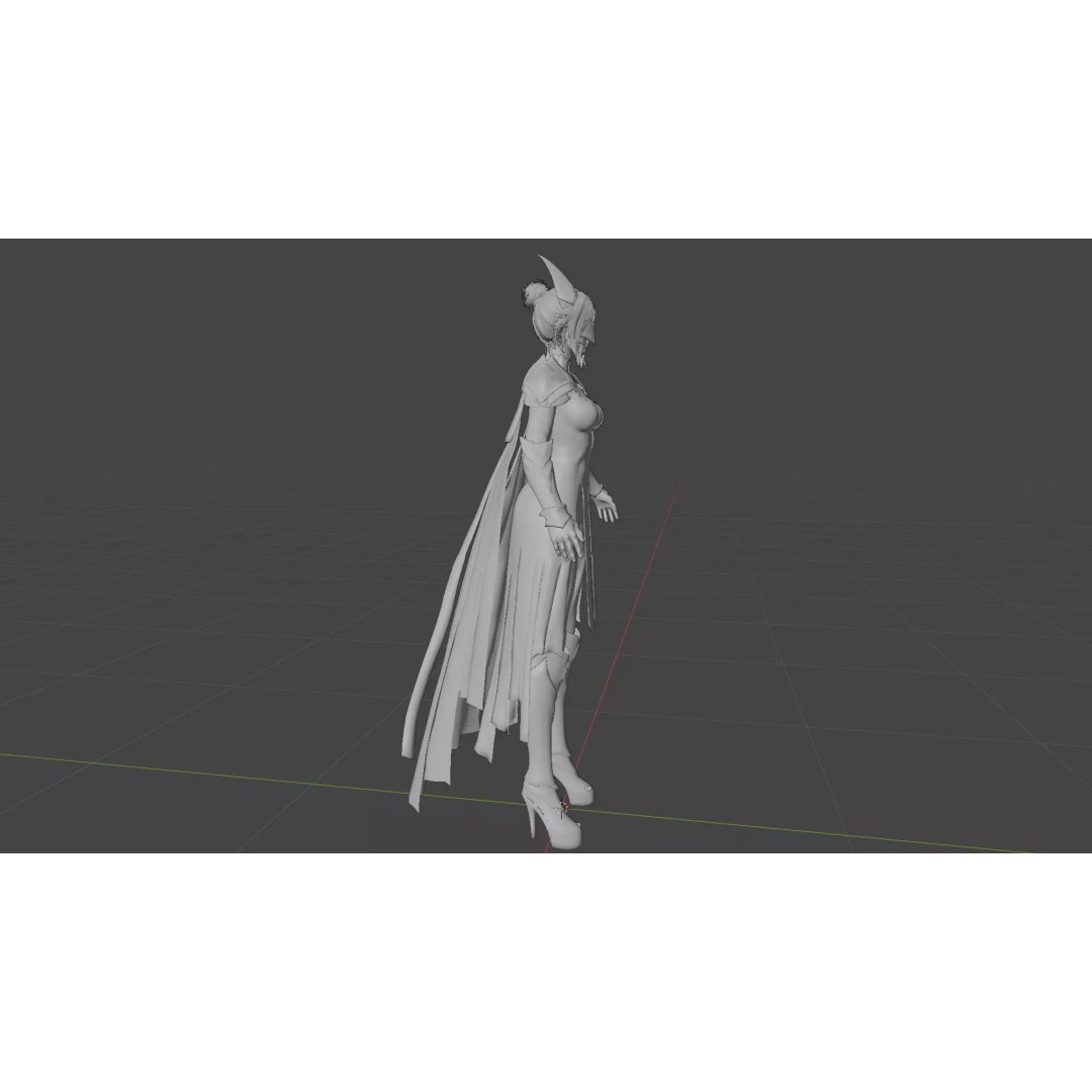 Eldritch Valkyrie 3D Model – High Poly Female Knight with Rigging - View 21
