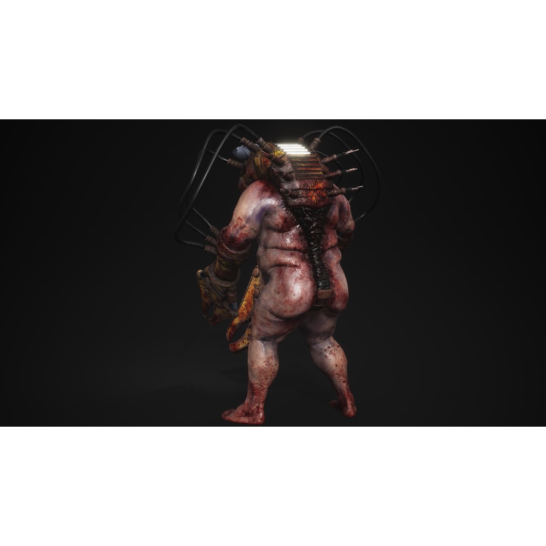 Sci-Fi Cyber Victim 3D Model – Low Poly Character with Animations, FBX - View 10