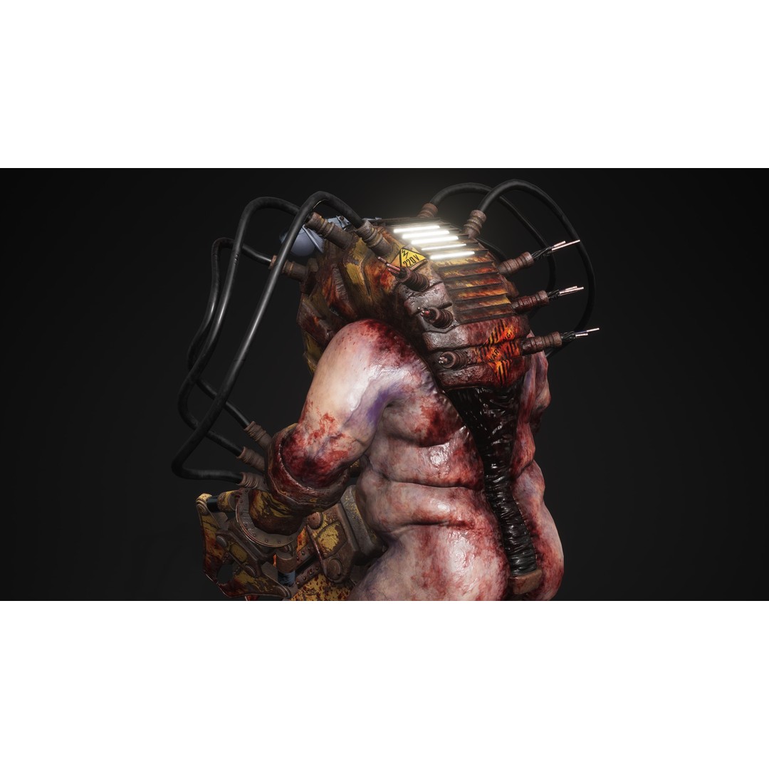 Sci-Fi Cyber Victim 3D Model – Low Poly Character with Animations, FBX - View 11