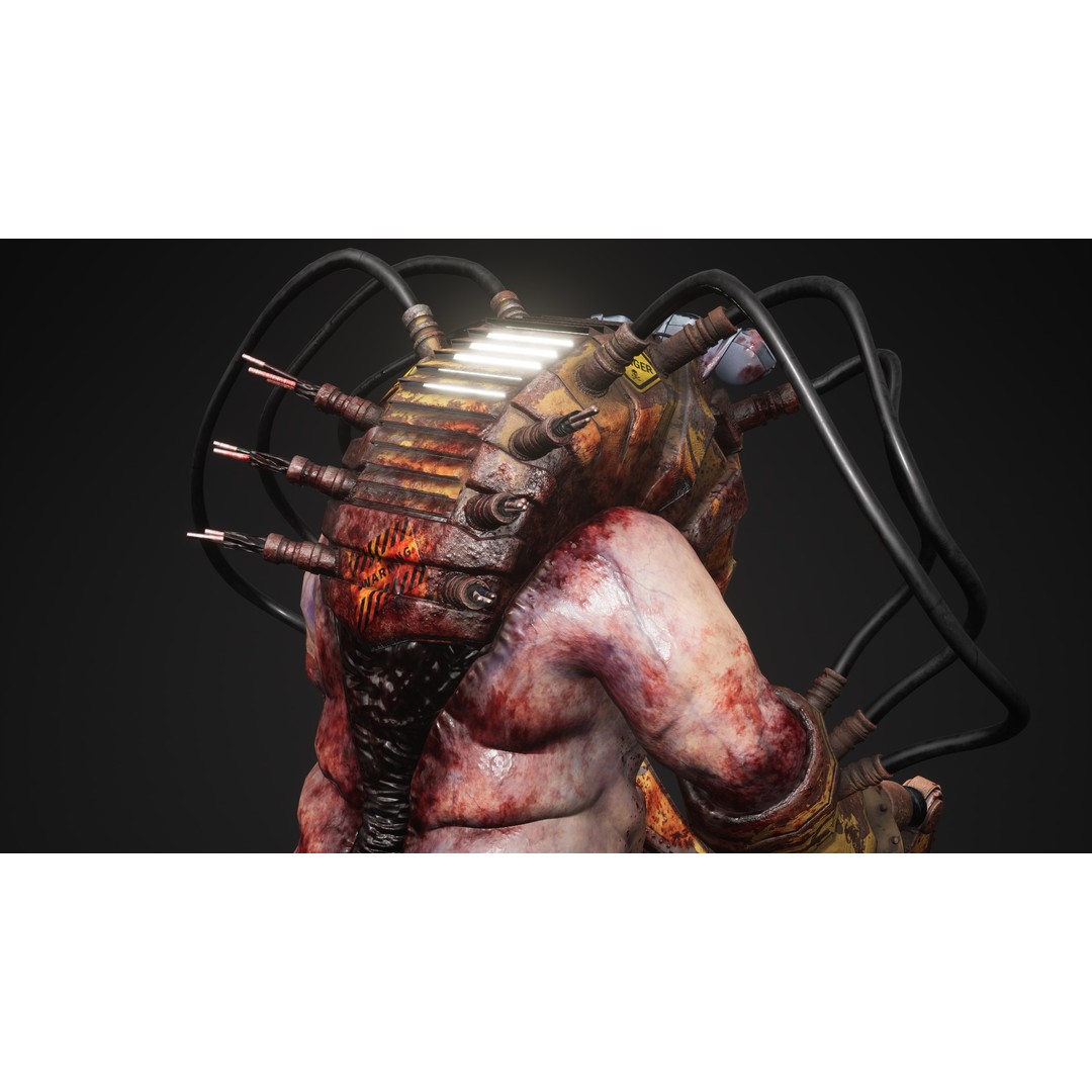 Sci-Fi Cyber Victim 3D Model – Low Poly Character with Animations, FBX - View 12