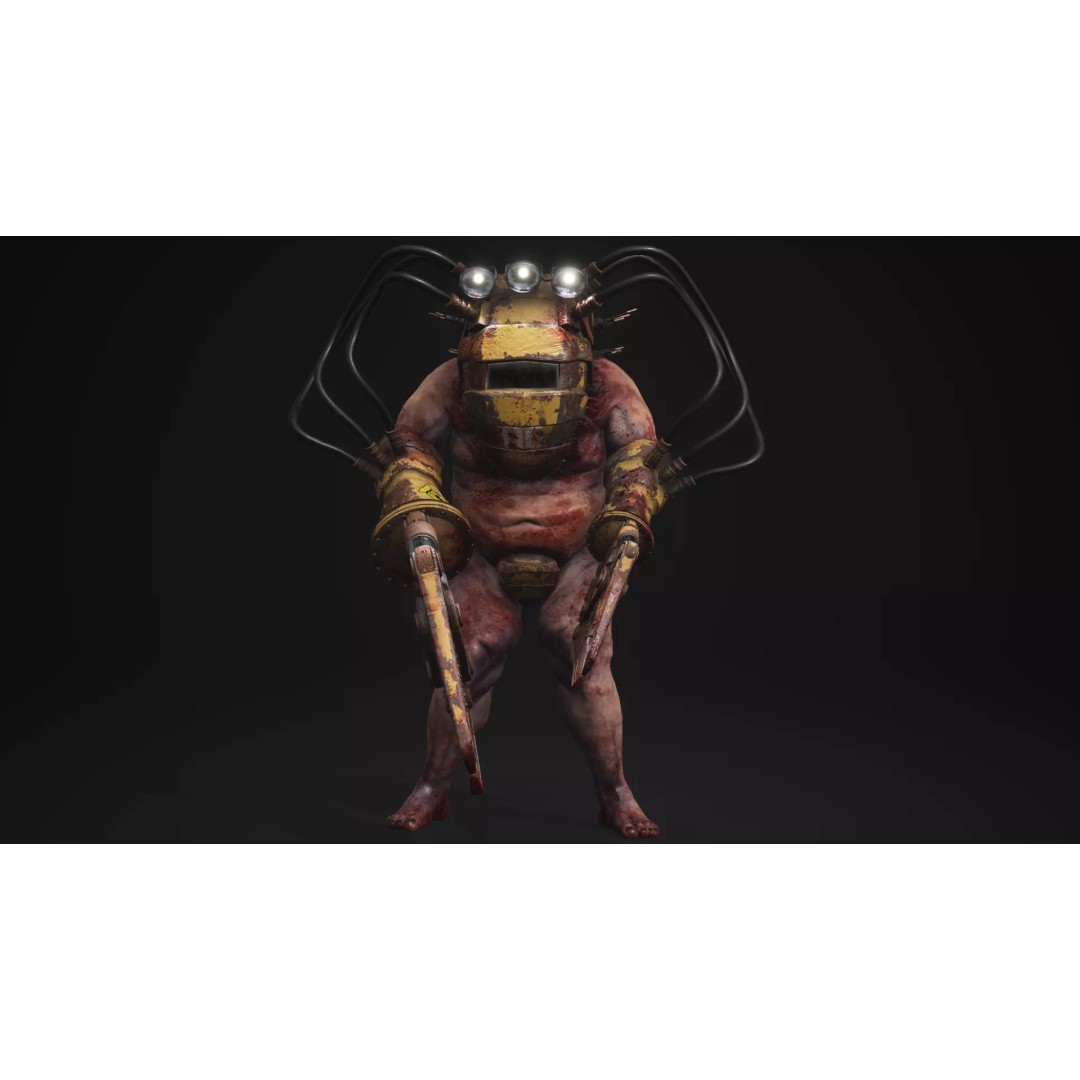 Sci-Fi Cyber Victim 3D Model – Low Poly Character with Animations, FBX - View 2