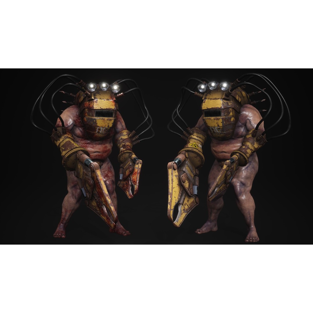 Sci-Fi Cyber Victim 3D Model – Low Poly Character with Animations, FBX - View 21