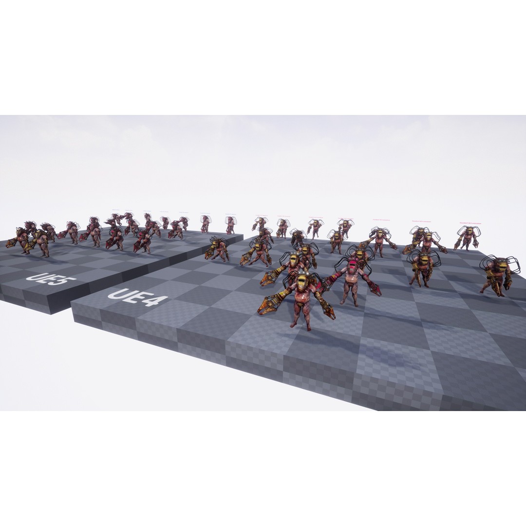 Sci-Fi Cyber Victim 3D Model – Low Poly Character with Animations, FBX - View 25