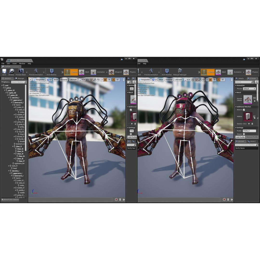 Sci-Fi Cyber Victim 3D Model – Low Poly Character with Animations, FBX - View 26