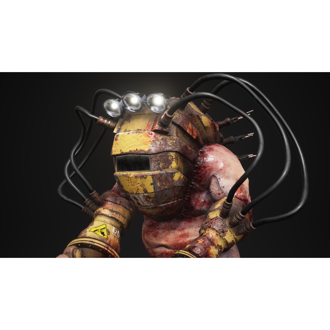 Sci-Fi Cyber Victim 3D Model – Low Poly Character with Animations, FBX - View 4