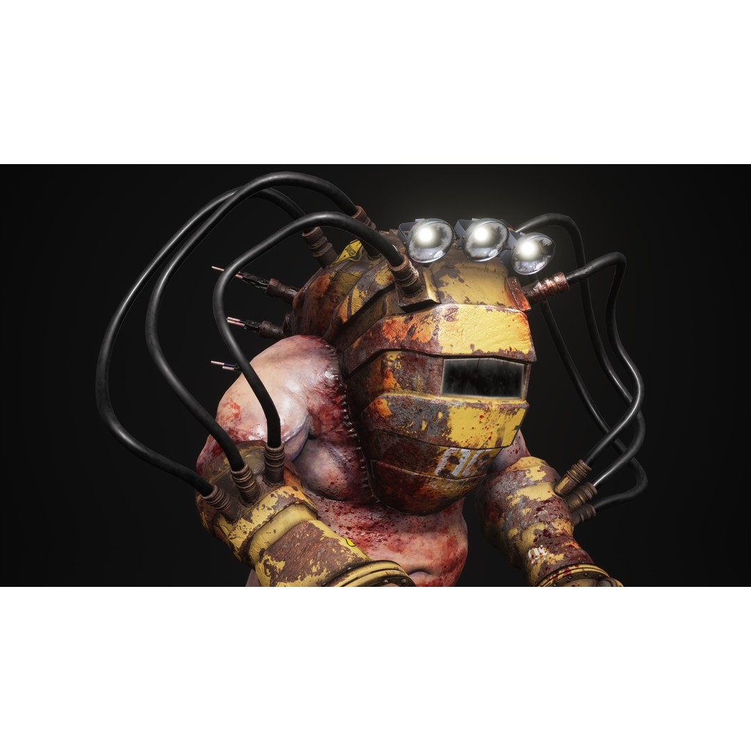 Sci-Fi Cyber Victim 3D Model – Low Poly Character with Animations, FBX - View 6