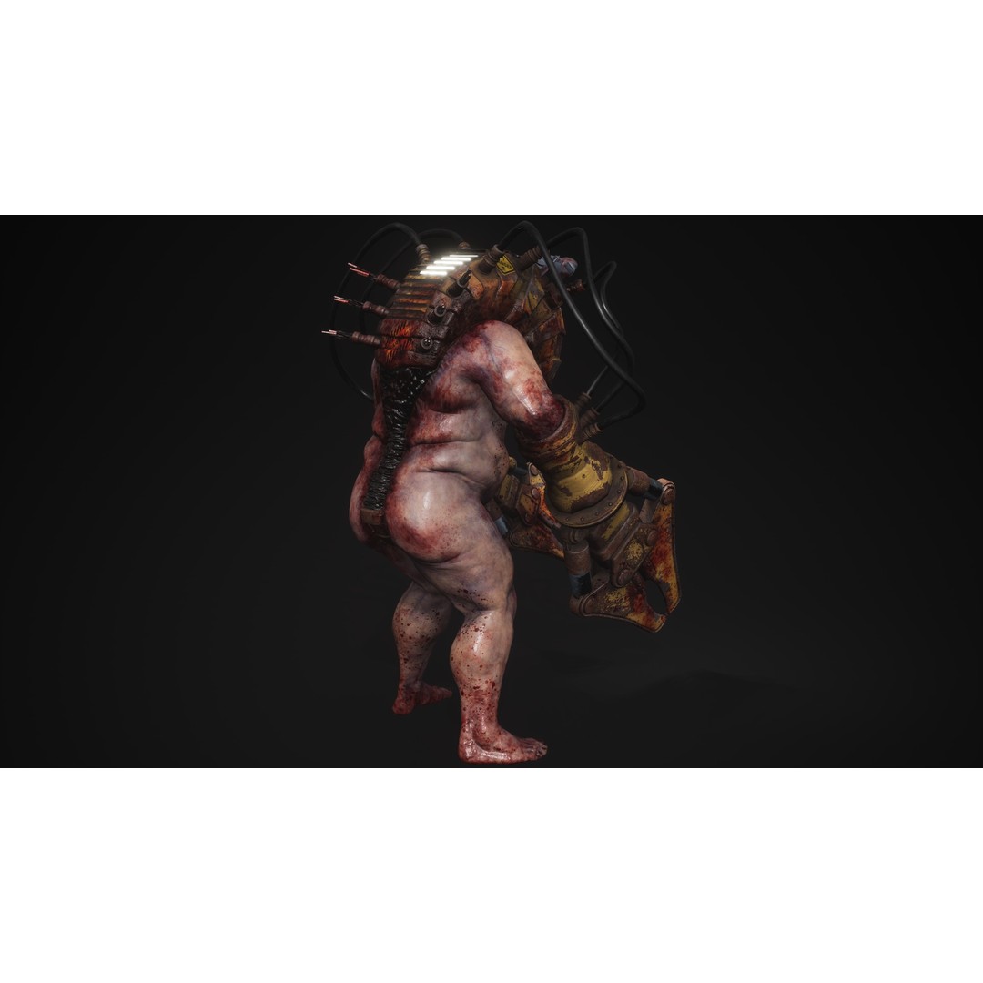 Sci-Fi Cyber Victim 3D Model – Low Poly Character with Animations, FBX - View 8
